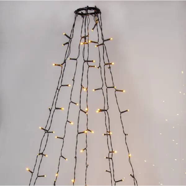 Julgransslinga Shiny Warm White 360LED 2m