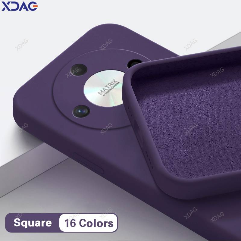 Original Simple Phone Case for Honor X9 X9a X9b X9c Smart X9cSmart 5G Accessories Soft Square Liquid Silicone Protect Back Cover