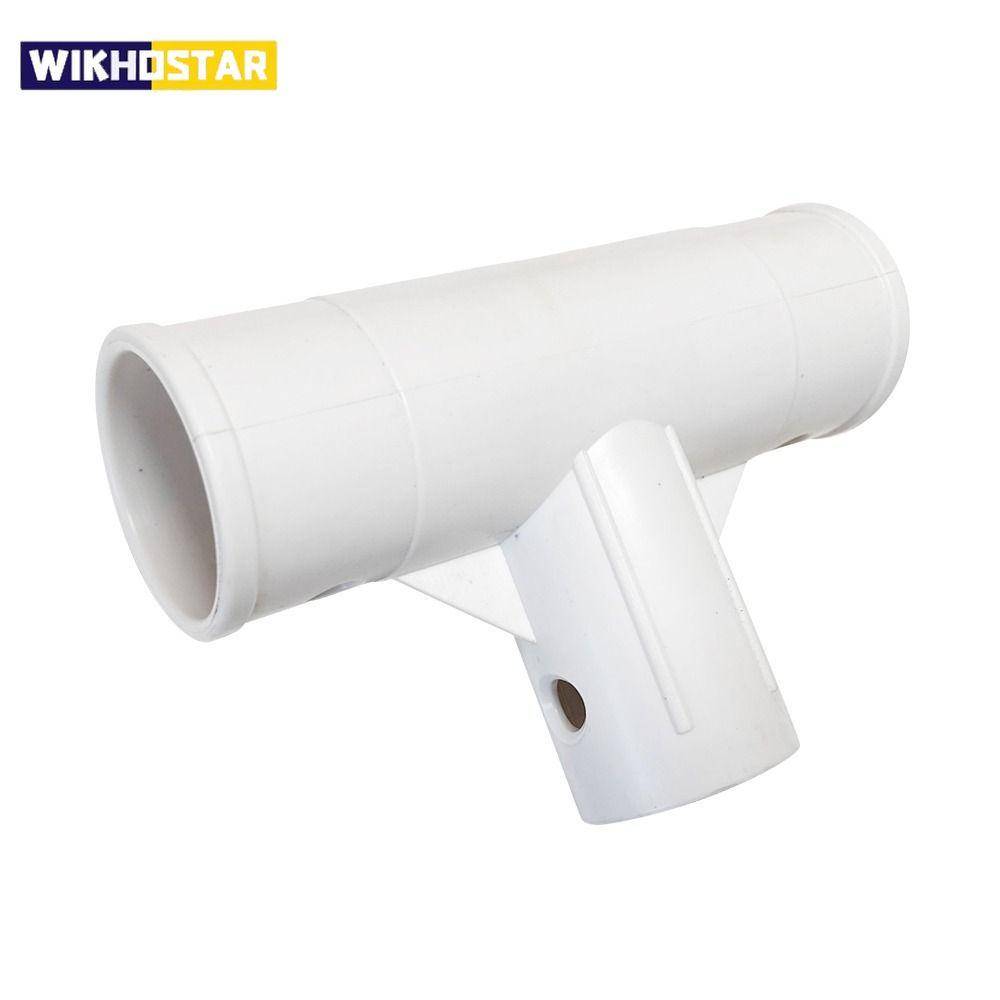 Rostfri poolslangadapter 40 mm Robust T-formad koppling PP Rak T-koppling Trevägs T-skarv för INTEX 28273 vit