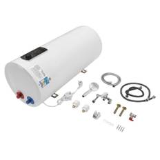 Elektrisk 80 l/100 l vattenvärmare, panna, elektrisk varmvattenberedare, vattenpanna, väggmonterad panna, LED-skärm med handdusch. 100 l (faktisk vattenkapacitet: 60 l)