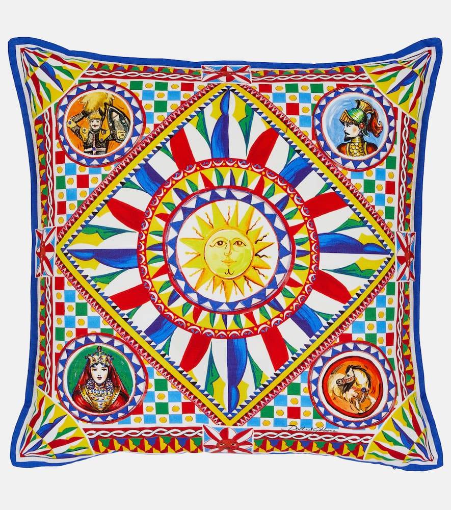 Dolce&Gabbana Casa Small printed canvas cushion
