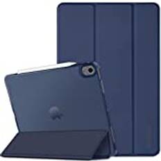 EasyAcc Fodral för iPad Air 11 Tum M2 (2024), iPad Air 5:e/ 4:e (2022/2020 Modeller, 10.9 Tums), Slim Stativ Hård Baksida Skal Case Smart fodral (Marinblå)