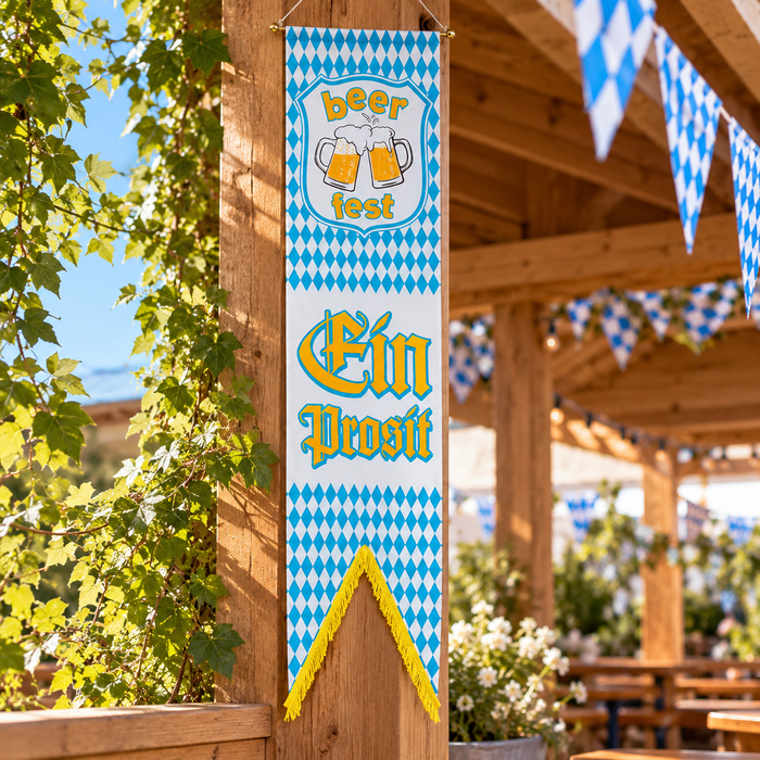 Oktoberfest vertikalt banner - 40 x 180 cm.