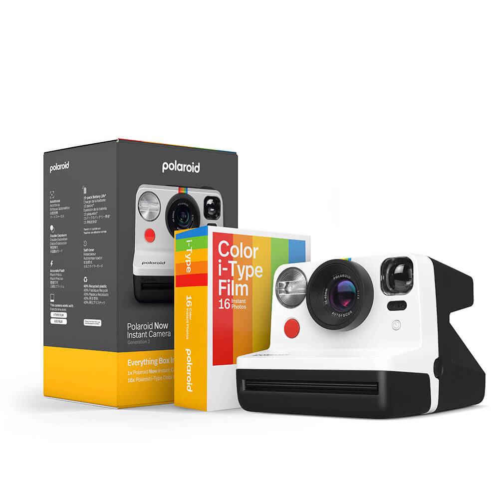 POLAROID Kamera Now Gen. 2 Everything Box Sort & Hvid.