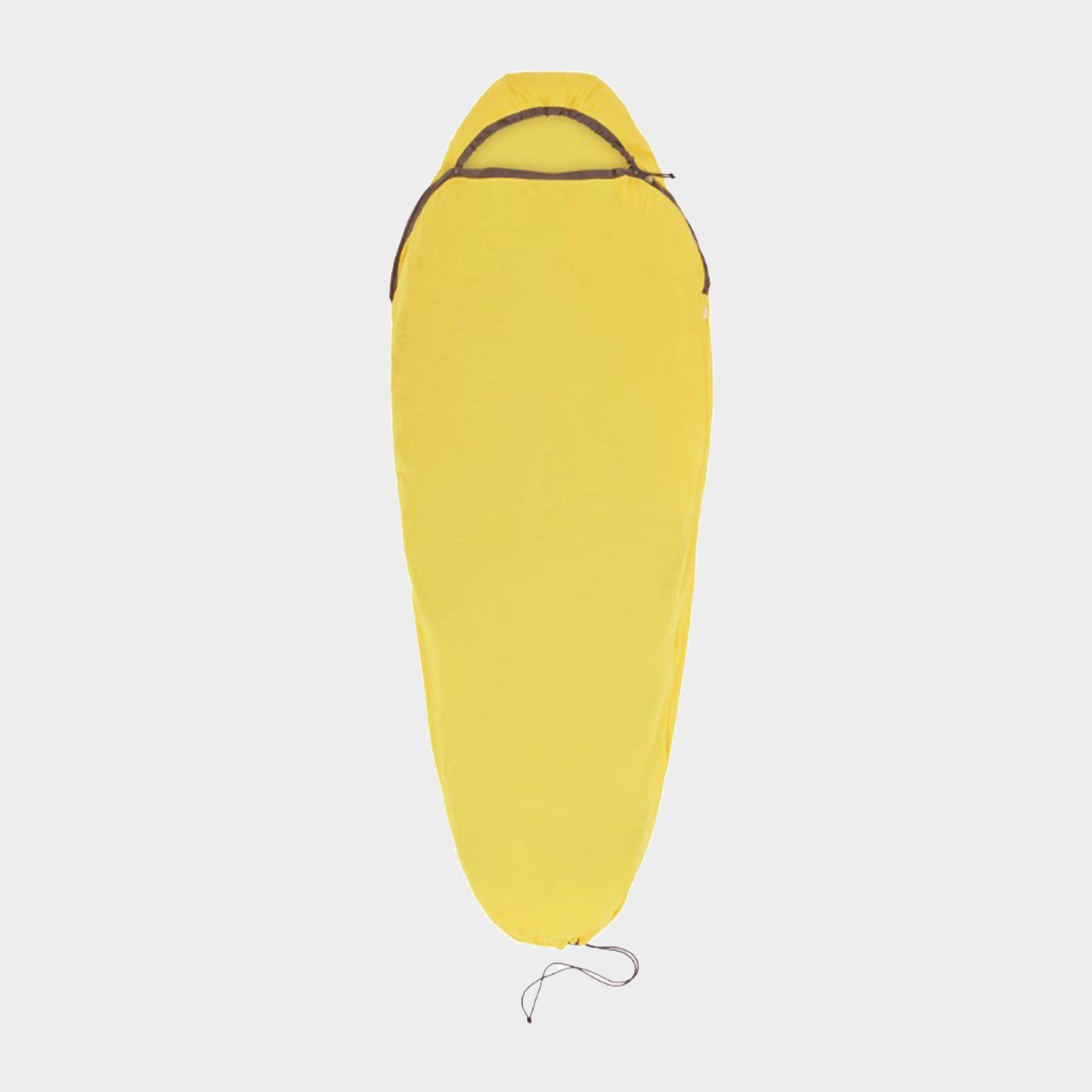 Sea to Summit Reactor Sleeping Bag Liner with Drawcord Mummy, Yellow