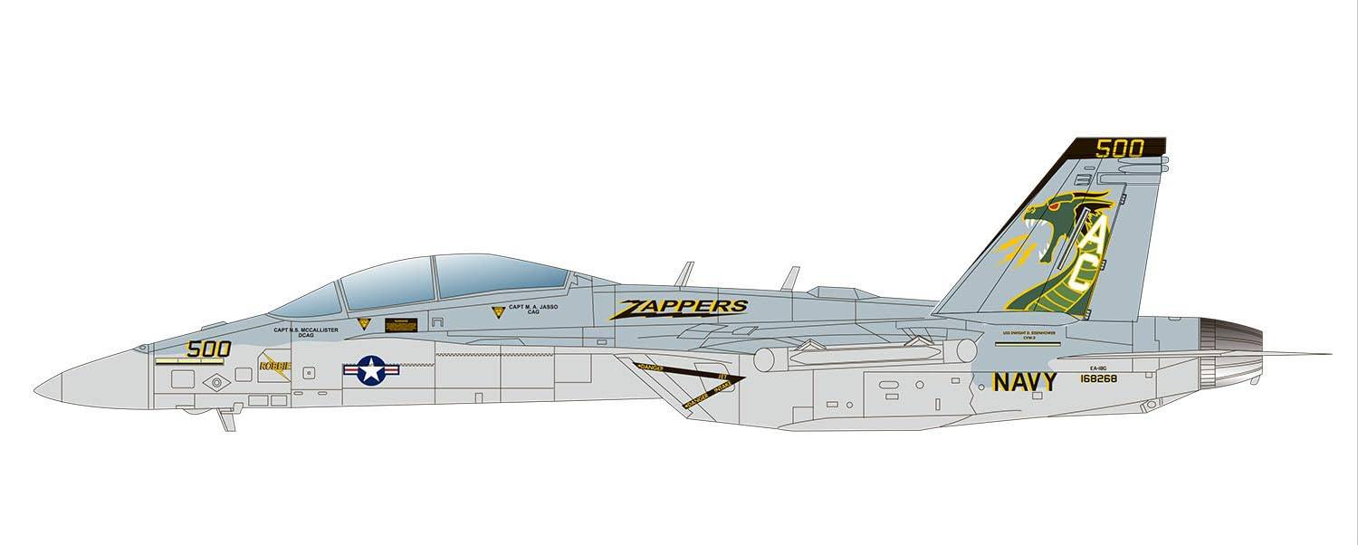 Scale American Electronic Warfare Aircraft Growler Zappers Plastic Model Platz/Italeri 1/48 EA-18G VAQ-130 TPA-48 (Airplane)