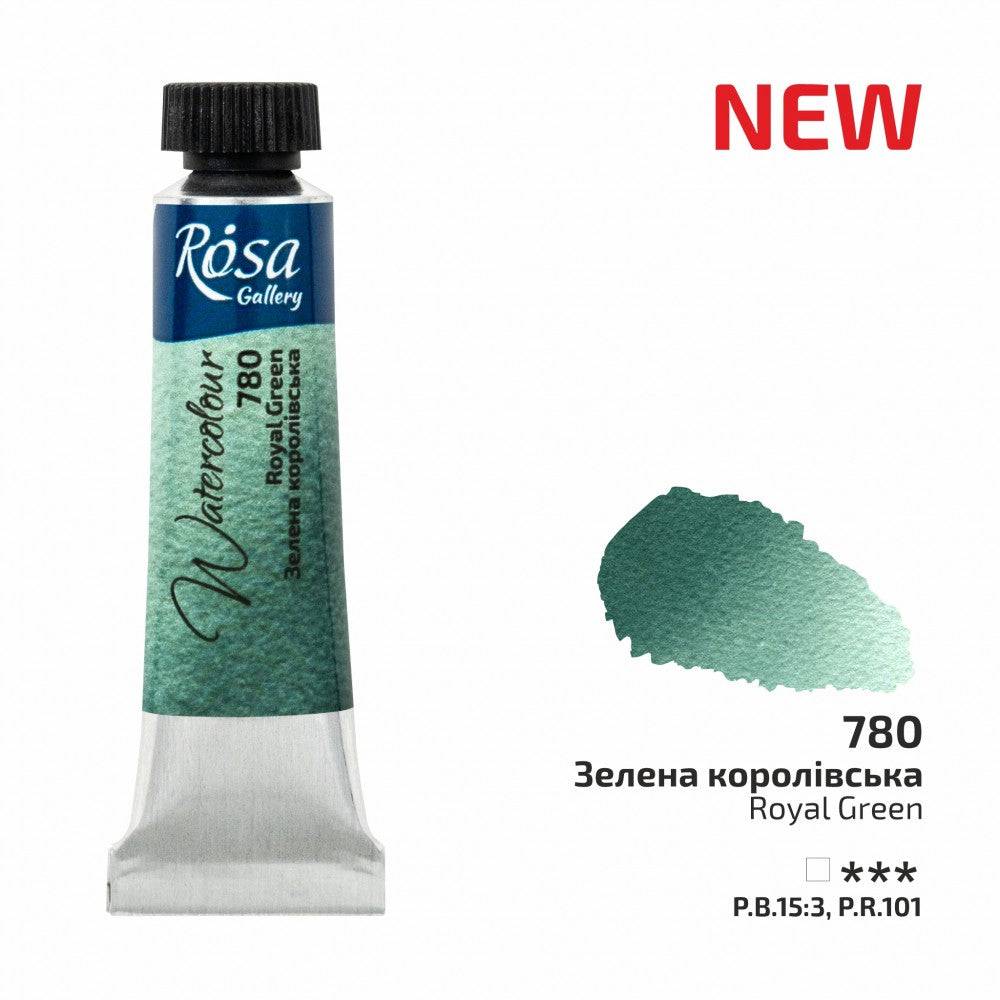 Rosa Gallery akvarellfärg tub 10 ml 780 Royal Green