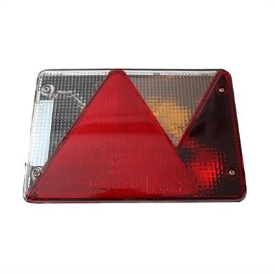 Aspöck Multipoint 4 Lygte, Højre med bak, 200 x 135mm..