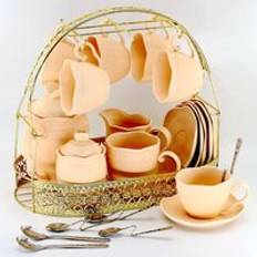 Guld stor kapacitet förvaring rack plätering kaffekopp spis diskställ kan hänga de flesta koppar, fat, skedar och gryta metall stativ hållare