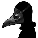 WLLLTY Halloween mask Plague Doctor Mask Vuxen Steampunk Skräck Skräck Pu Fågel Läkare Mask Halloween Cosplay Mask Rekvisita