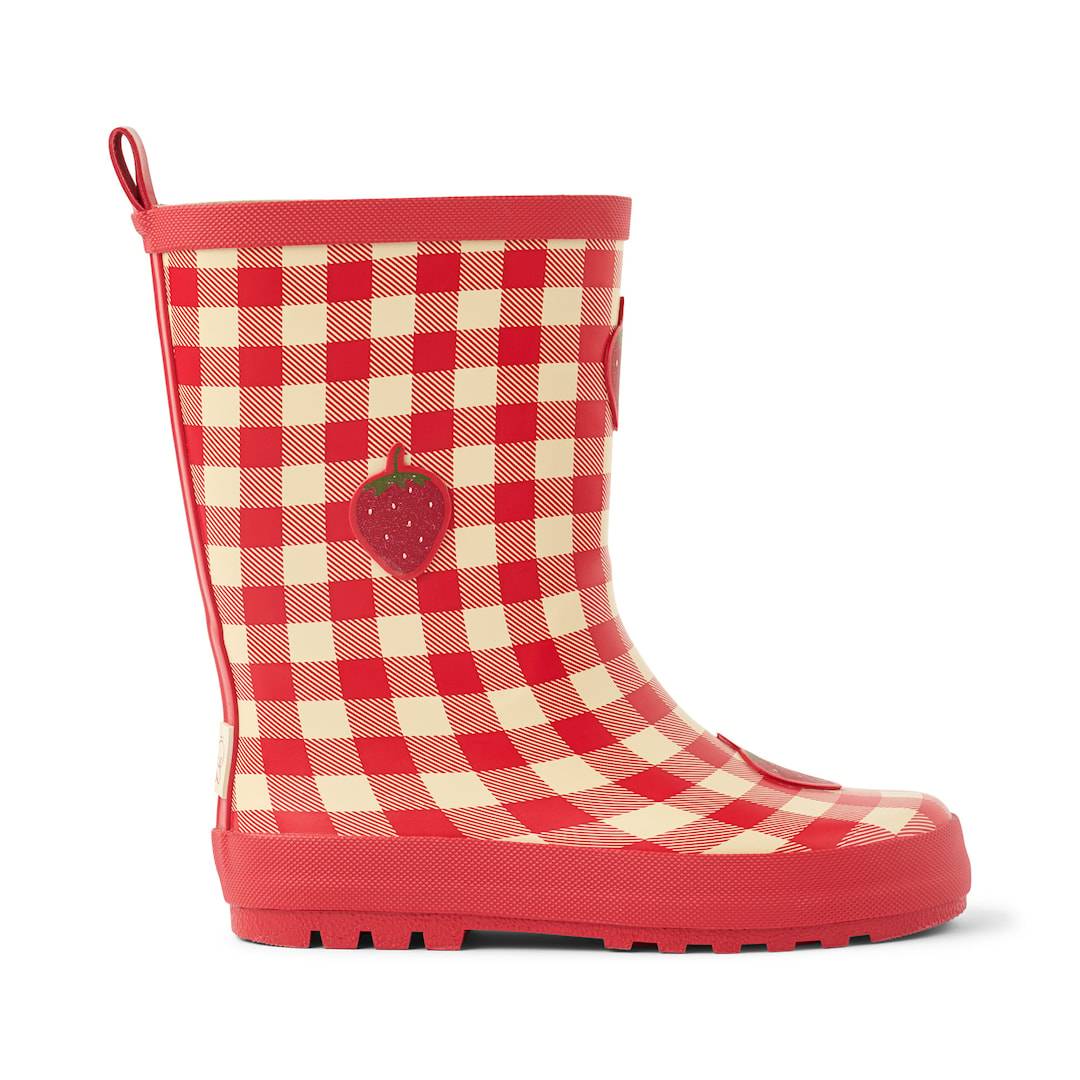 Flöss Misty Regnstøvler Berry Gingham Berry Gingham 31 EU Rød 31 EU Piger
