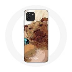Coque Samsung Galaxy A03 American Pit Bull Terrier Marron