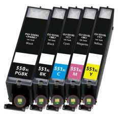 Cartouches encre compatibles types canon PGI 550 CLI 551 XL