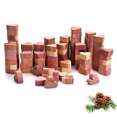 Yizhet Moth Protection 100 Pack Moth Protection Hearts Cedarwood Moth Protection Set for Wardrobe Chemical-Free Moth Trap, Långvarigt skydd mot klädmoth Moth trap Klädmoths