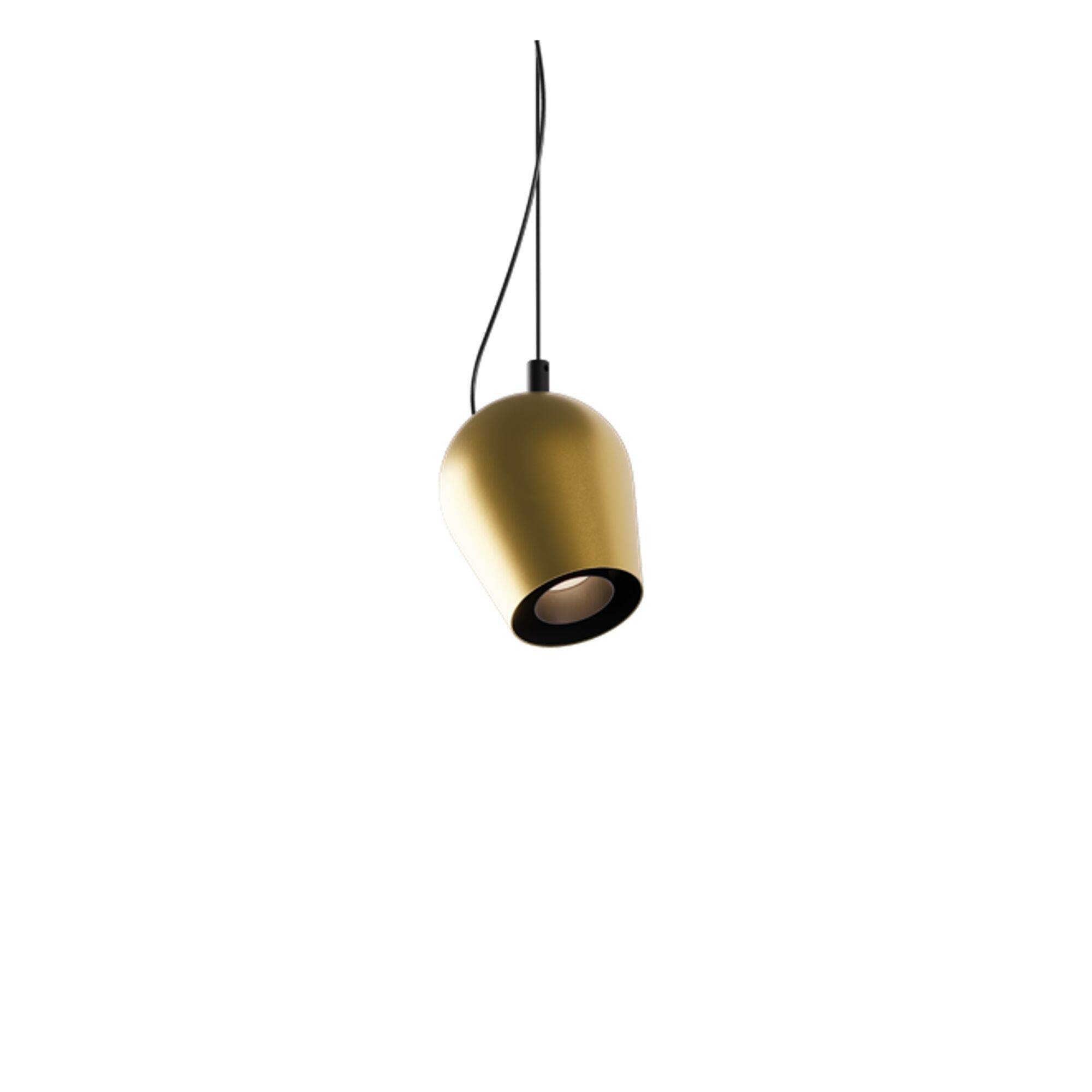 Pixy Pendel Mat Sort/Børstet Guld.