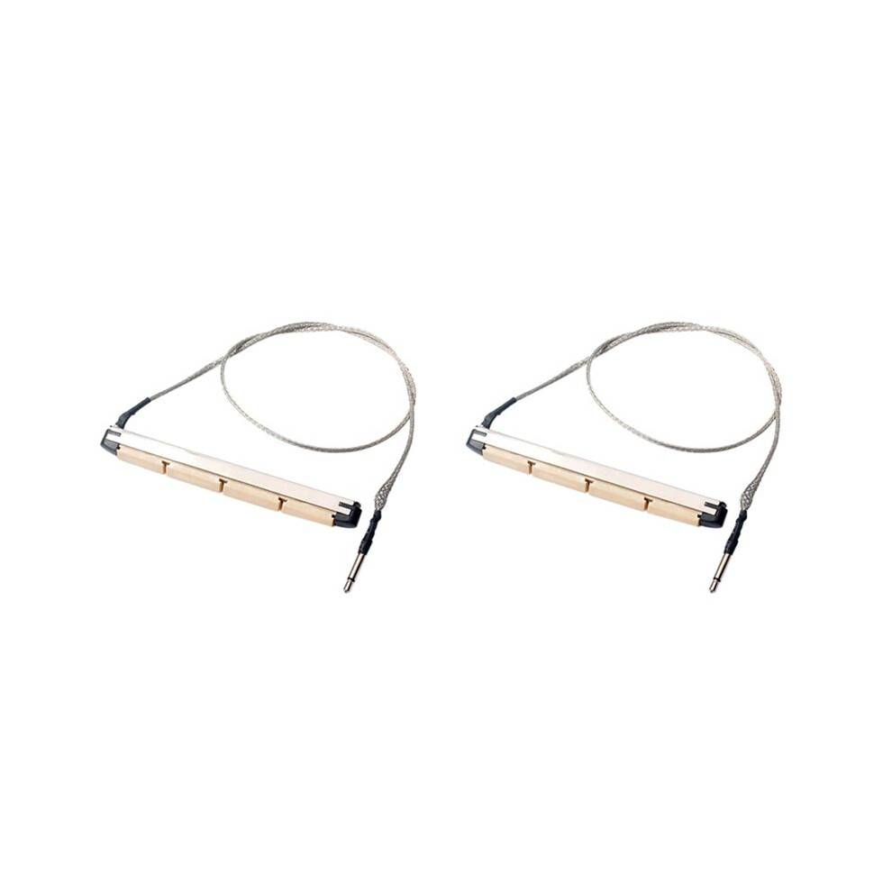 2X Transducer Pickup Piezo Suit for 4-String Acoustic Bass Guitar