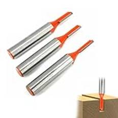 xlwen 8 mm skaft spårfräs träfräs 3 stycken rak fräs set trä fräs router bit professionell spårfräs, standard för trä 3 mm, 4 mm, 5 mm