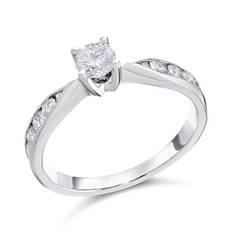Platinum Diamond Engagement Ring - 3/4ct - D08114-P