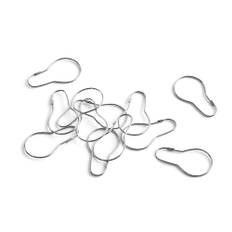 HAY - Shower Curtain Rings, Set Of 12 - Chrome - Bruseforhæng - Sølv