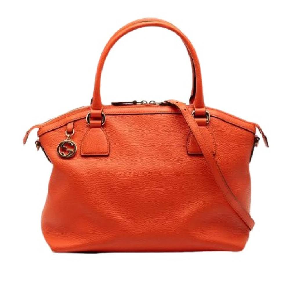 Gucci Vintage Pre-owned Vintage Satchel - Vintage - Dame - Orange - ONE SIZE - Uld