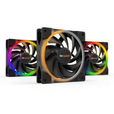 be quiet! Light Wings | 120mm PWM Triple Pack high-speed Computerkabinet Ventilator 12 cm Sort 3 stk