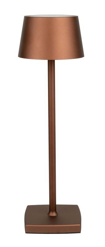 Showtec genopladelig bordlampe bronze IP54