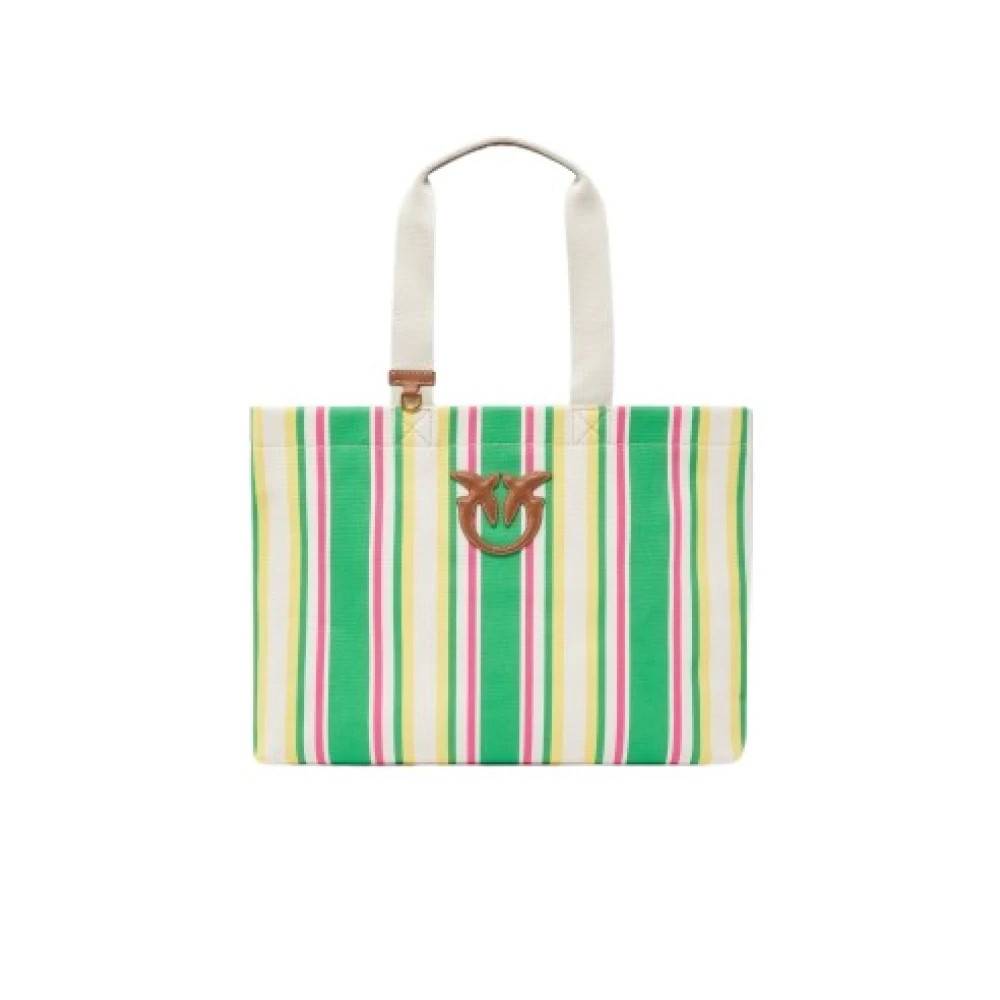 PINKO Maxi Shopper Rayas - Tasker - Dame - Flerfarvet - ONE SIZE - Bomuld