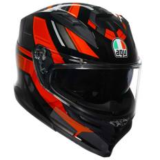 AGV K7 Taurax Helm, schwarz-rot