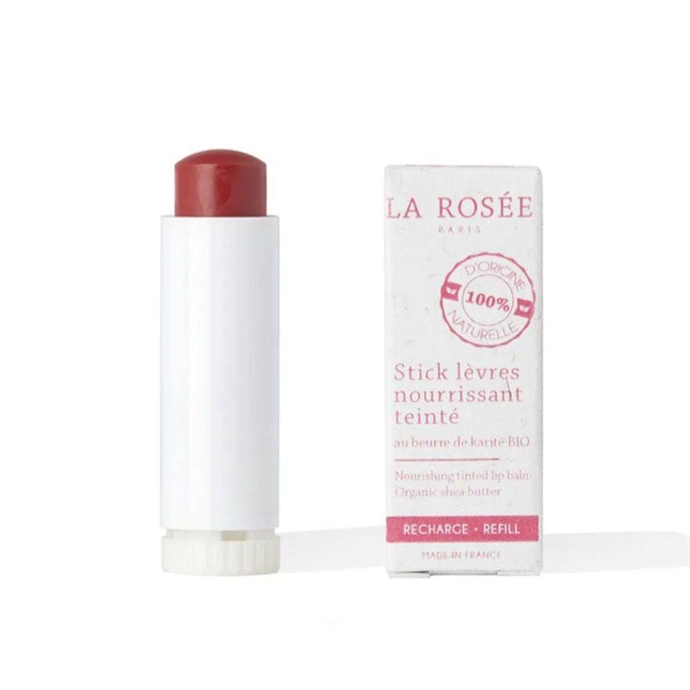 LA ROSÉE refill Närande läppstift tonat hallon påfyllningsbar med ekologiskt sheasmör 4,5g