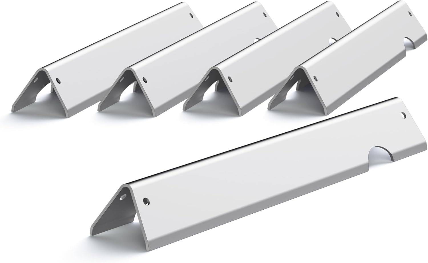 Värmereflektorer i rostfritt stål kompatibla med Weber Genesis II E-310 – 5-pack