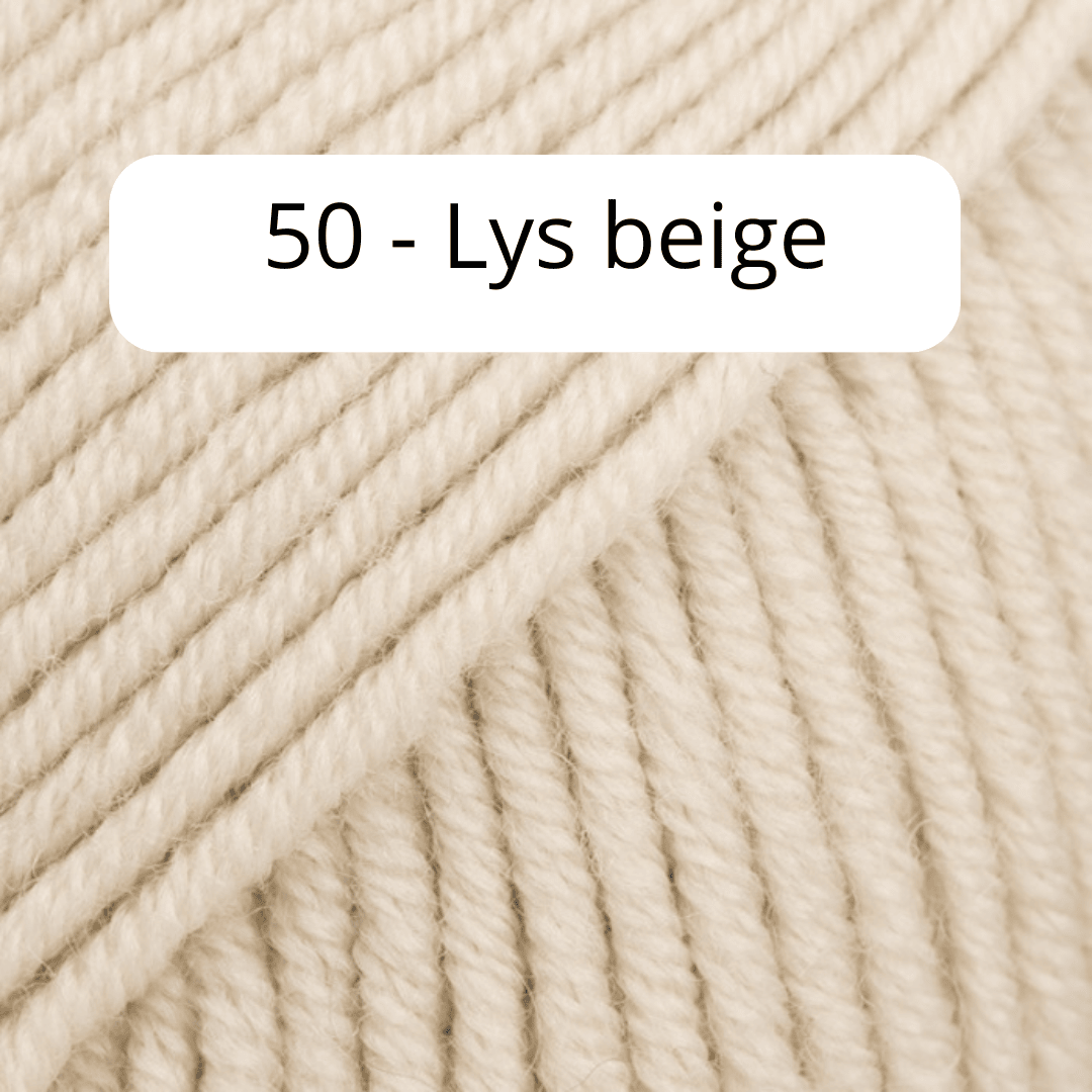 Beanie - Bestilling 3-4 år 50 - Lys beige