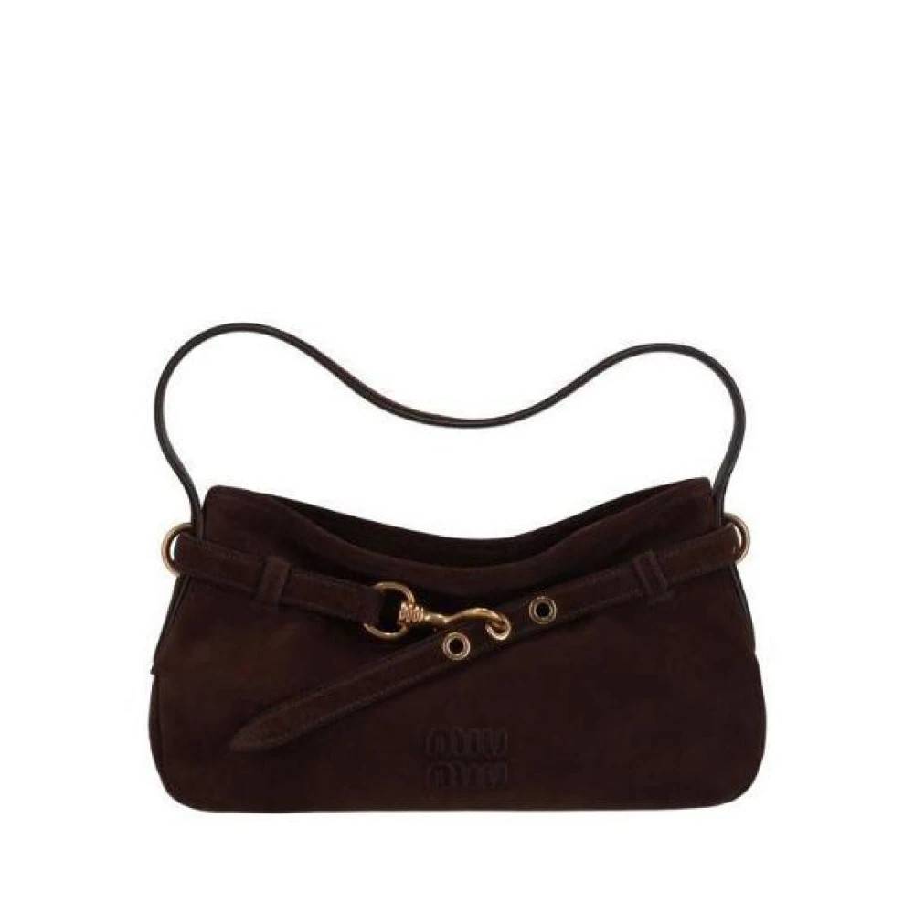 Miu Miu Pre-owned Pre-owned Shoulder Bag - Vintage - Dame - Brun - ONE SIZE - Uld