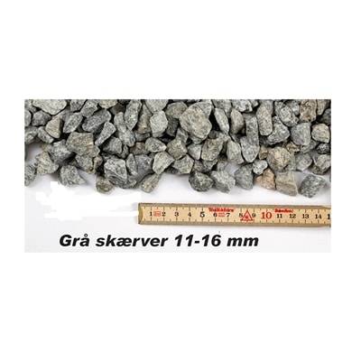 Granitskærver grå 11-16 mm Pose á 15 l., 42 ps. pr. pl.