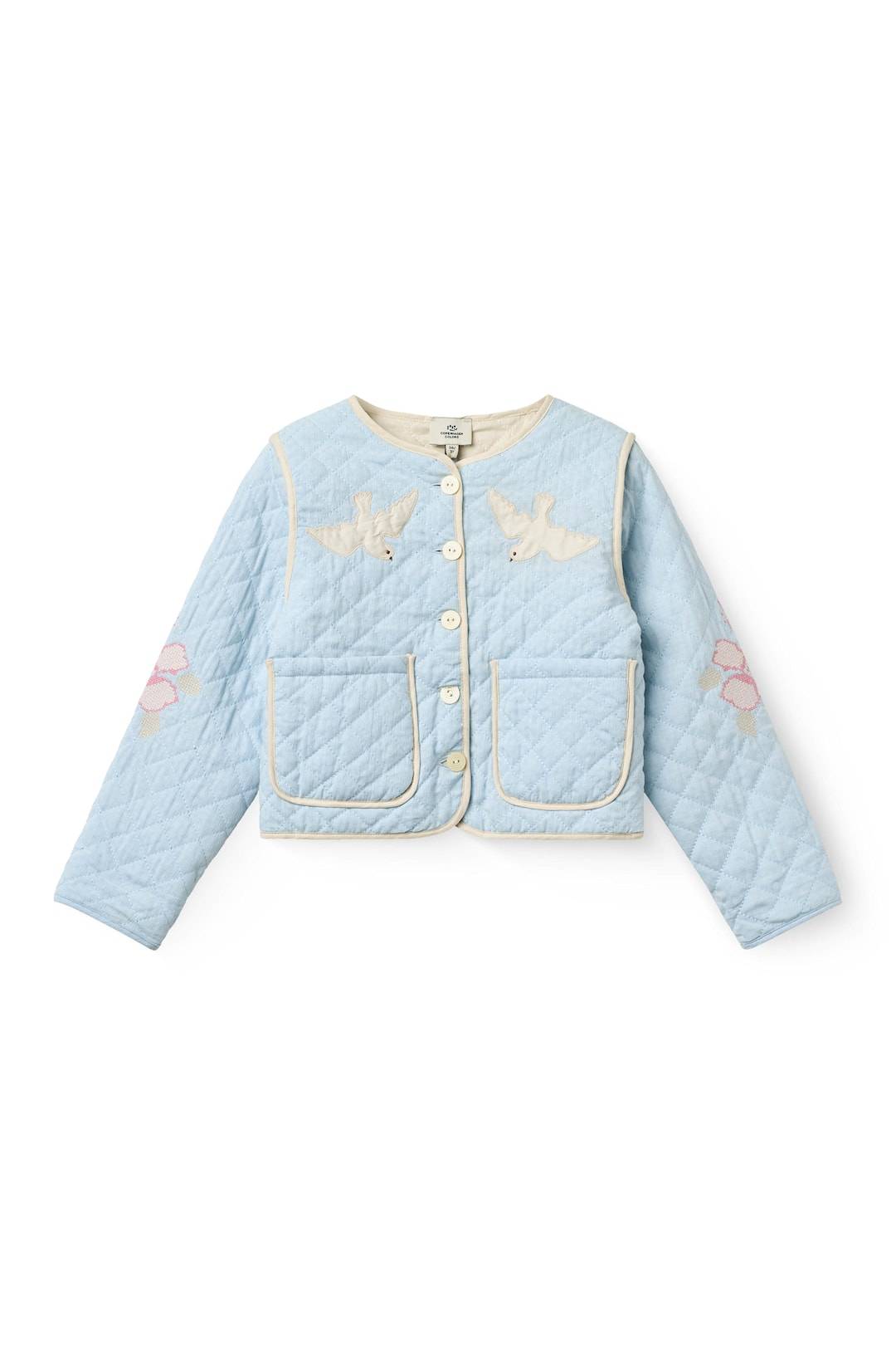 Copenhagen Colors Quiltad Jacka Light Blue Light Blue 104 cm Blå 104 cm Flickor
