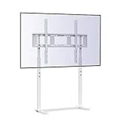 Unho TV-stativ universellt TV-stativ höjdjusterbar, TV-stativ för 32 tum till 100 tum platt LED LCD-skärm, max VESA 800 x 400 mm, upp till 40 kg, vit