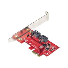 StarTech.com PCIe SATA Controller Karte - 2 Port SATA 3 Erweiterungskarte/Kontroller - 6Gbit/s - Voll/Halb Profil Blende - PCI Express Festplatten/SSD kontroller/Adapter (2P6G-PCIE-SATA-CARD)