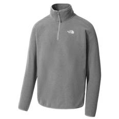 The North Face Tnf 100 Glacier Quarter Zip Fleece Mens - DYY Mid Grey