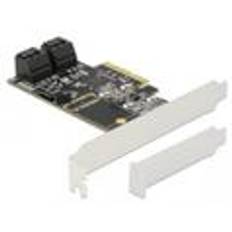 DELOCK PCI Express Card x4 > 5 x internal SATA 6 Gb/s Lagringskontrol