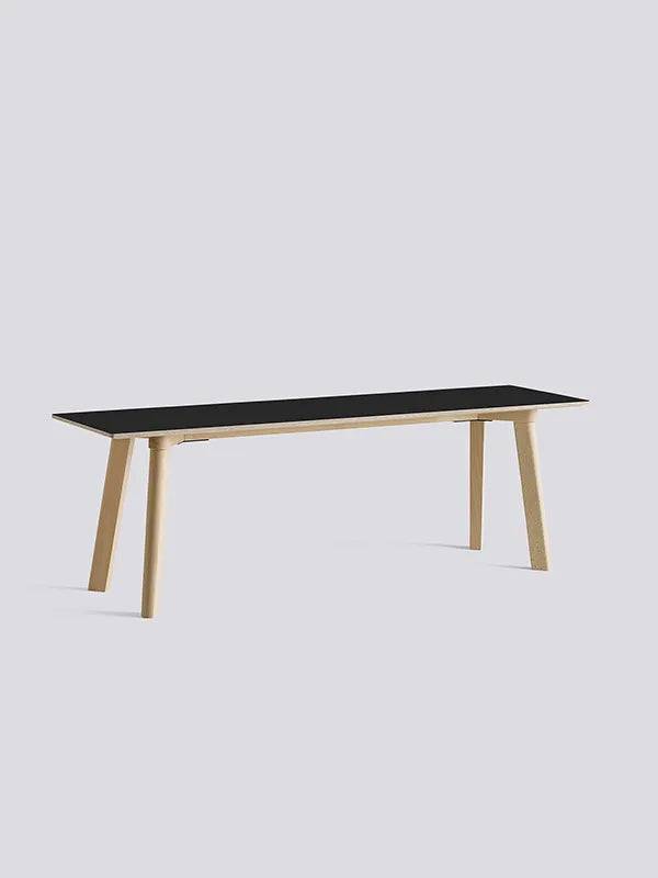 CPH Deux 215 Bænk fra Hay L140 x B35 x H45 cm / Ink black laminat / Ubehandlet bøg - Jacobsen Plus