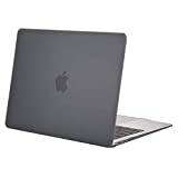 MOSISO MacBook Air 13-Tums Fodral 2020 2019 2018 Release A2337 M1 A1932 A2179 Retina-Skärm, Plasthölje Skalfodral Endast Kompatibel med MacBook Air 13 Tum med Touch ID,Grå