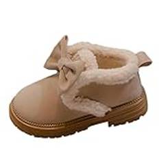 Mode stora barn vinter vatten säker platt håller varma stövlar bekväma skor kvinnors sneakers, Vit, 31 EU