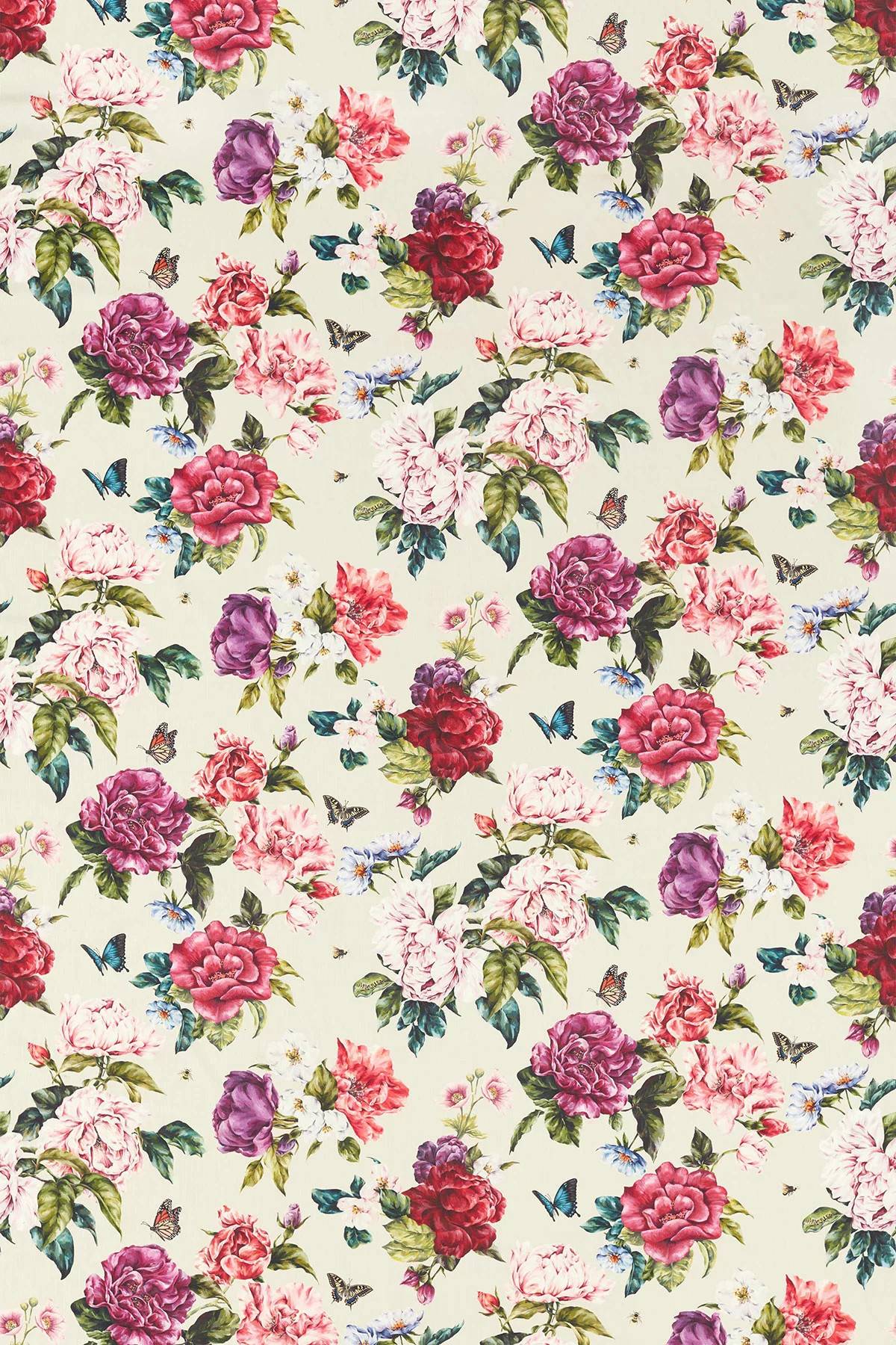 Sanderson Fabric Summer Peony 226748