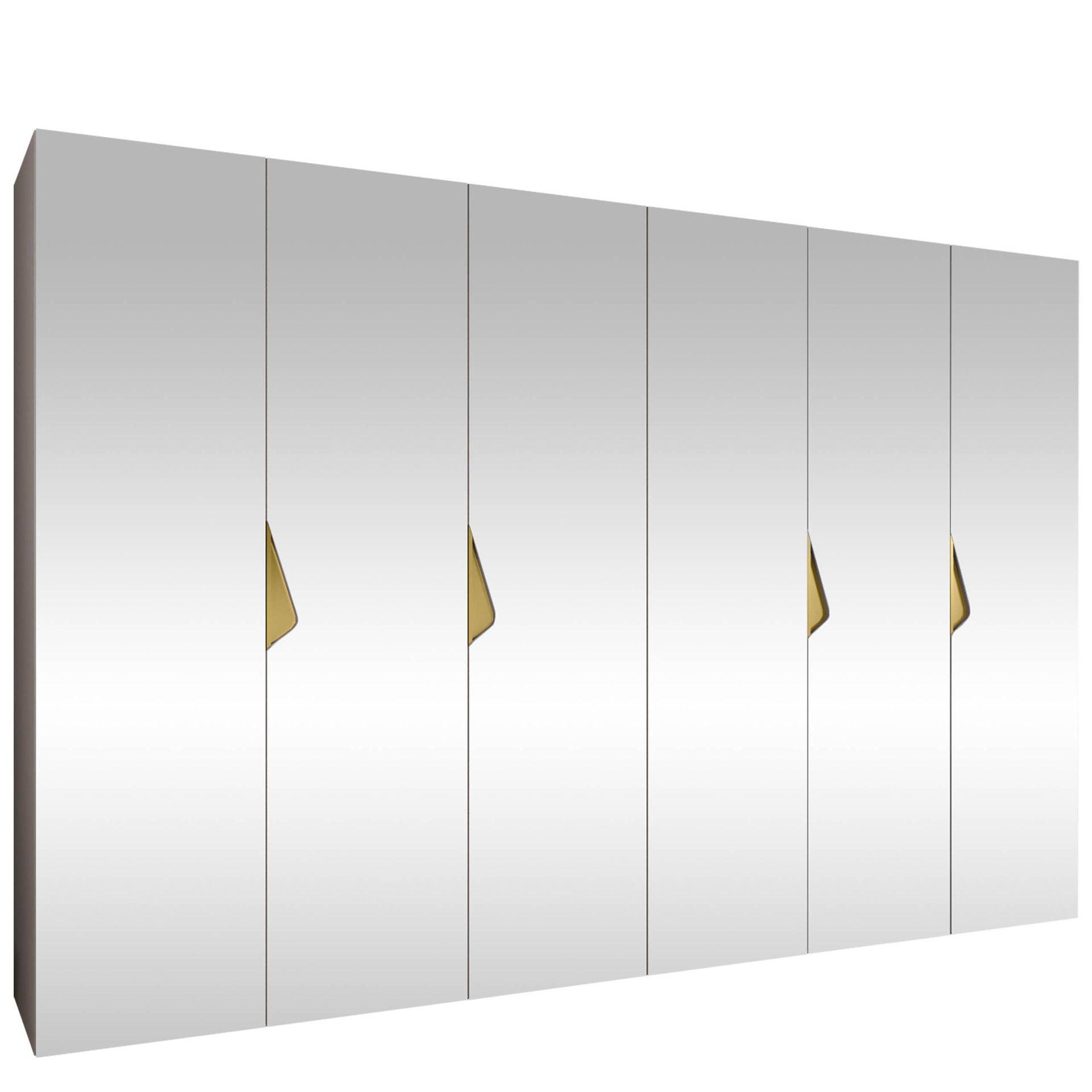 Tensa Garderob med spegel 300 cm - kashmir Garderober & garderobssystem Beige,Guld