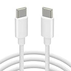 PH26 60 W USB C till USB C-kabel - 1 meter kompatibel XiaomiMIX Flip, 3.1A PD snabbladdningskabel typ C- USB-C-laddningskabel/synkronisering och överföring