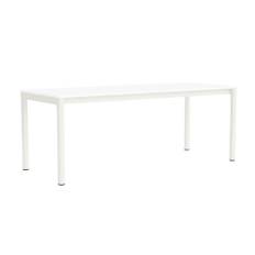 HAY Annex Table Flush (L200 cm) Spisebord White Laminate & Cream White Alminium