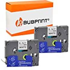 Bubprint 2 tejp kompatibla som ersättning för Brother TZE-221 TZE 221 för P-Touch 1280 2430PC 2730VP 3600 9500PC 9700PC D400VP D600VP H100LB H105 P700 P750W svart på vitt