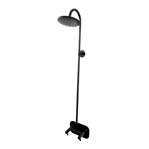 Frostline Duo væghængt udendørsbruser, til 30-55 cm væg, mat sort