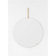 MOEBE - Væg spejl - Wall Mirror Ø70 cm - Brass - Messing