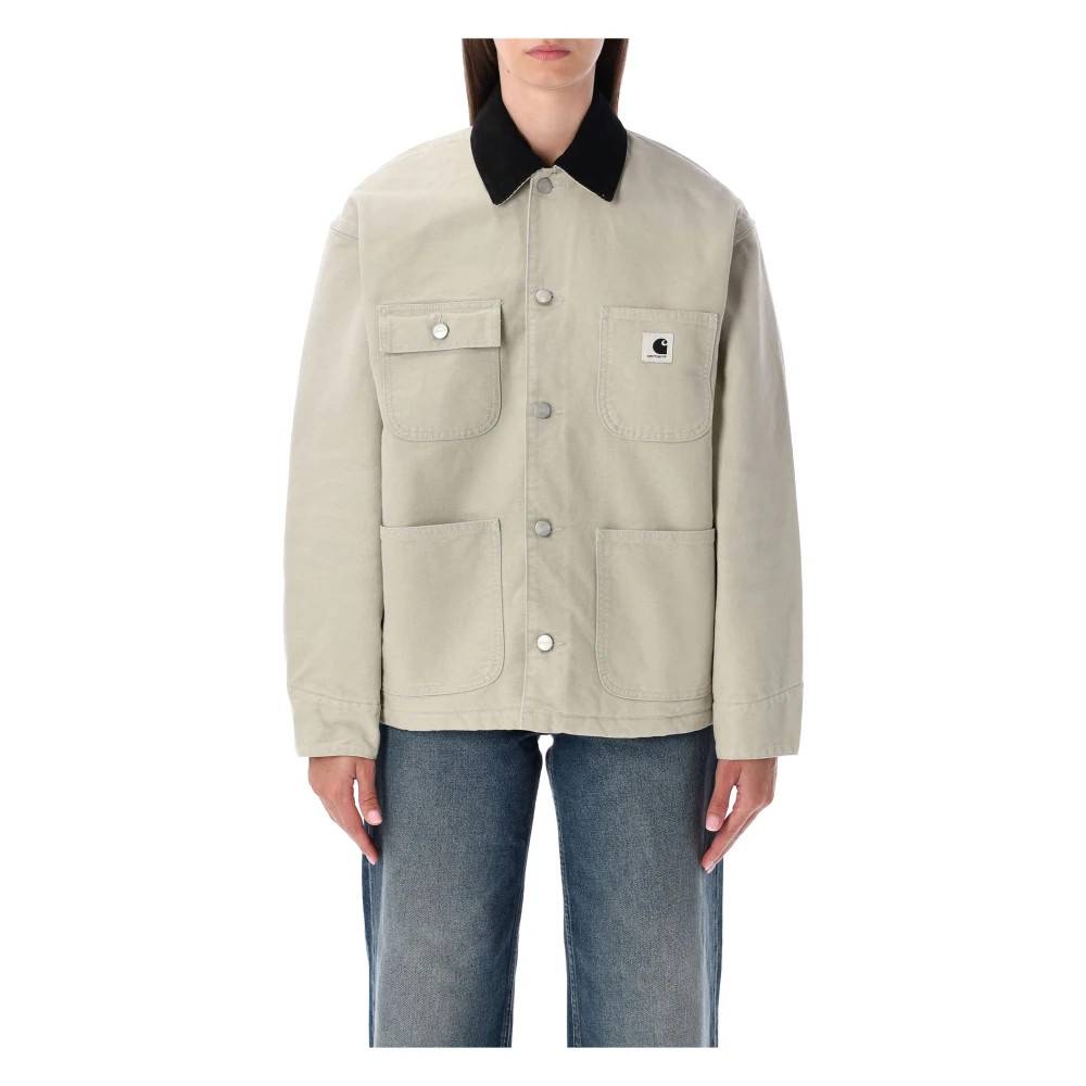 Carhartt Wip OG Michigan Coat - Jakker - Dame - Beige - L - Bomuld