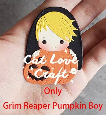 Catlove Halloween Baby Series Metallskärformar - Endast grim reaper-s